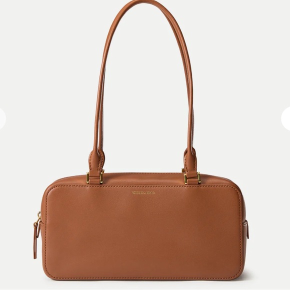 Veronica Beard Boxy Shoulder Bag Tan Hazel - Picture 14 of 16